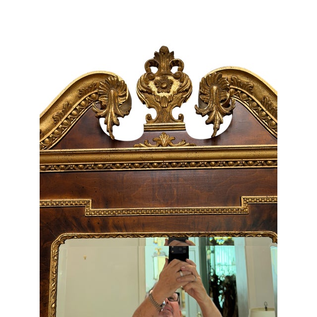 Traditional 19c Style Regency Giltwood & Burl Walnut For Sale - Image 3 of 5