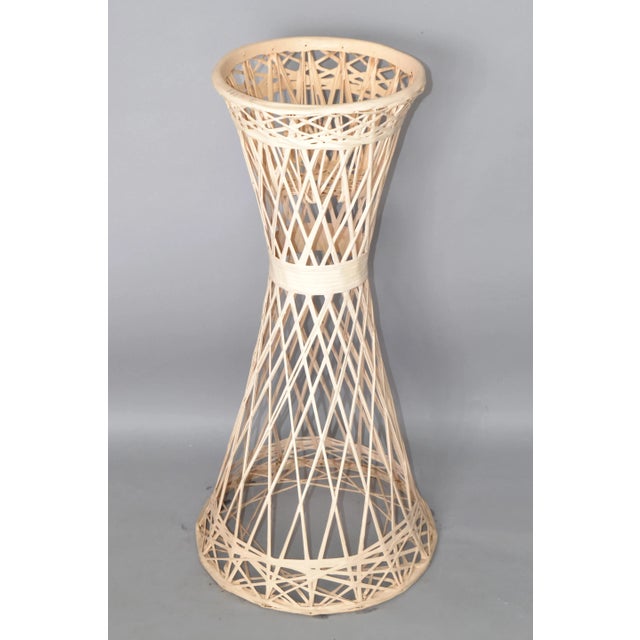 1970s Taupe Finish Spun Fiberglass Cone Plant Stand Outdoor Indoor For Sale - Image 12 of 13