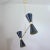 Mid-Century French Black Diabolo Double Cone Pendant, 1950s For Sale - Image 11 of 15