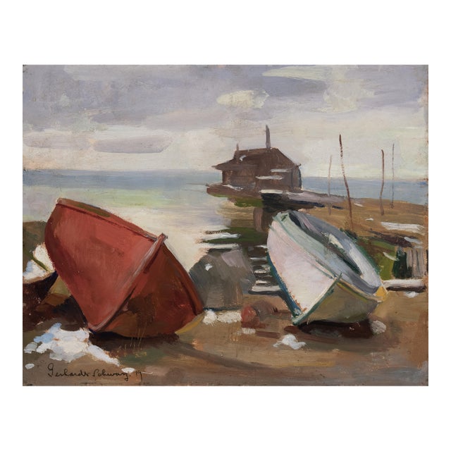 'Early Spring, Provincetown, Ma', by Gerhardt Schwarz, Greenwich Village, Art Institute of Chicago, 1919 For Sale