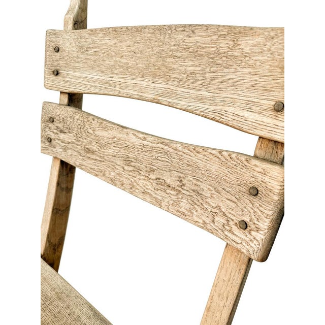 Vintage Brutalist Oak Chairs from Dittmann & Co, 1970s, Set of 2 For Sale - Image 9 of 11