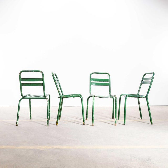 1950s French Green T2 Dining Chair from Tolix, 1950s For Sale - Image 5 of 10