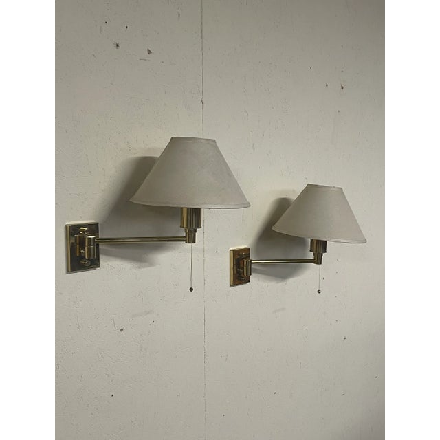 Vintage Brass Wall Lamps, 1970s, Set of 2 For Sale - Image 16 of 18