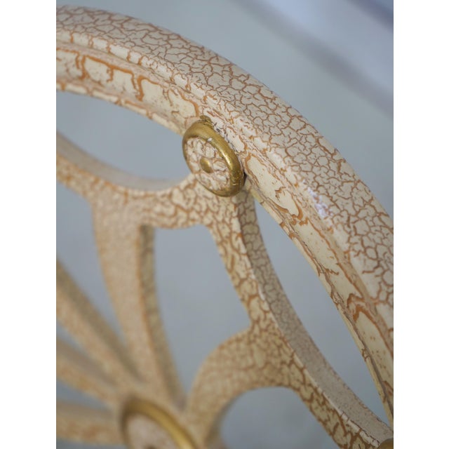 Set of 4 Ello Web Back Crackle Finish Armchairs For Sale - Image 14 of 18