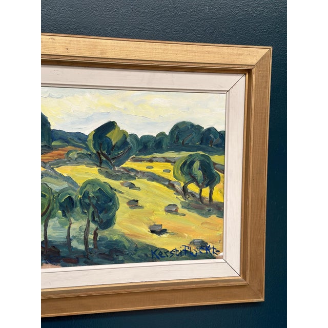 Kerstin Flyckt, Trees, 1950s, Oil on Panel, Framed For Sale - Image 10 of 17