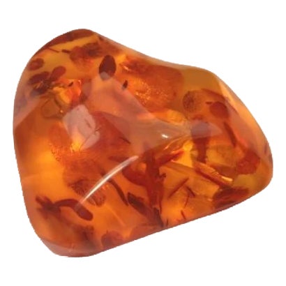 Antique 825 Sterling Silver Oversized Amber Brooch Pin Pendant For Sale
