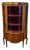Antique Louis XV Style Vitrine Cabinet with Marquetry, 1890s For Sale