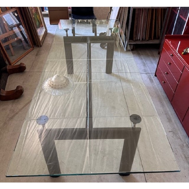 Glass Lc6 Dining Table by Le Corbusier for Cassina For Sale - Image 6 of 16