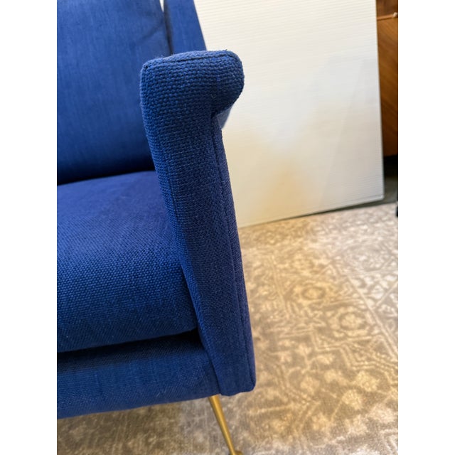 West Elm Carlo Mid Century Arm Chairs, Pair For Sale - Image 13 of 13