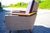 Italian Boomerang Lounge Chair in Wood and Fabric, 1950s For Sale - Image 4 of 13