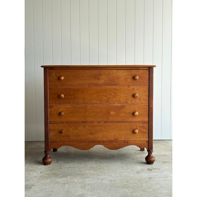 American Early 20th Century Birdseye Maple Chest of Drawers For Sale - Image 3 of 17