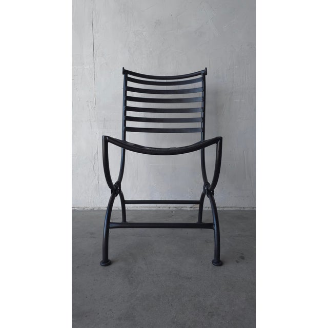 1960s Vintage Iron Garden Dining Chairs - 4 Available For Sale - Image 12 of 14