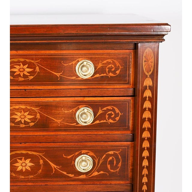 Antique Edwardian Wellington Chest by J Shoolbred, 1900 For Sale - Image 5 of 17