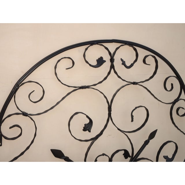 Large 56" Tall Spanish Style Black Metal Picture Wall Decor Art ~ Cross For Sale In Los Angeles - Image 6 of 12