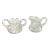 Antique ABP-cut Glass Creamer and Sugar Set- 2 Pieces For Sale