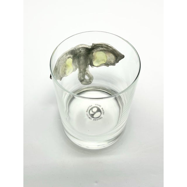 1990s 1990s Arthur Court “Safari” Elephant Double Old Fashioned Tumbler Glasses - Set of 4 For Sale - Image 5 of 7
