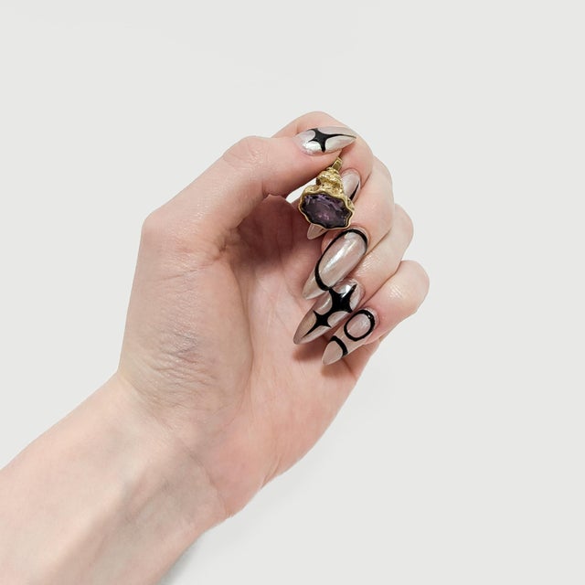 Antique 19th Century Victorian 14k Gold & Amethyst Watch Fob For Sale - Image 4 of 13