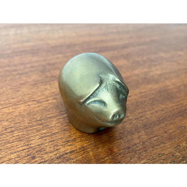 Vintage Brass Pig Figurine from Gallo, 1970s, in Very Good conditions. Designed 1970 to 1979 This piece has an attribution...