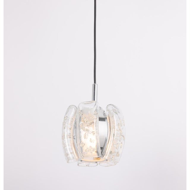 Murano Tube Pendant Light by Doria, 1970s For Sale - Image 10 of 12