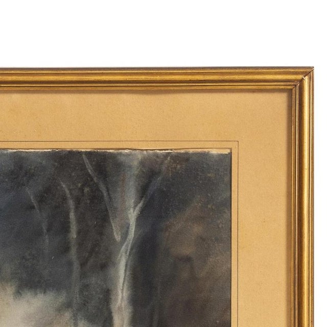 Albano Neves e Sousa, Landscape, 1966, Watercolor For Sale - Image 4 of 6