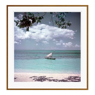 Jamaica Sailing by Toni Frissell Oversize Fine Art Print Framed Brown For Sale