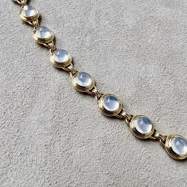 Syna Yellow Gold Moon Quartz Bracelet For Sale In New York - Image 6 of 8