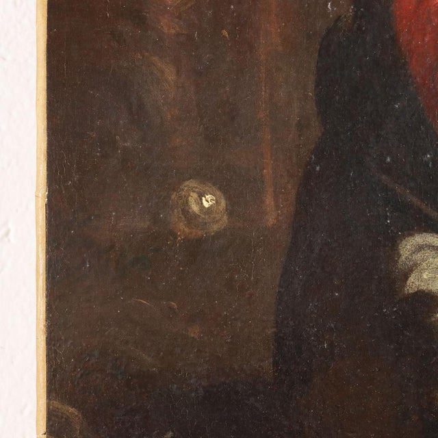 Italian Artist, Daniel in the Lions' Den, Oil on Canvas, Framed For Sale - Image 9 of 13