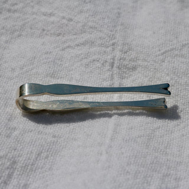 Mid 20th Century Mid 20th Century Sterling Silver Sugar Cube Tongs by Web Silver Company For Sale - Image 5 of 11
