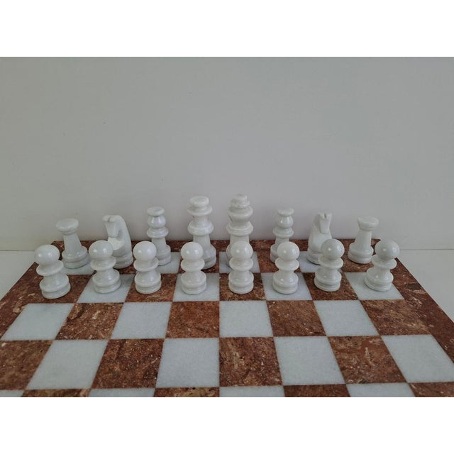 Mid-Century Modern German Marble Stone Chess Set, 1970s For Sale - Image 3 of 18