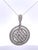 Diamond Circle Pendant Necklace 18k For Sale - Image 4 of 8