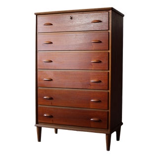 Vintage Danish Chest of Drawers in Teak, 1960s For Sale