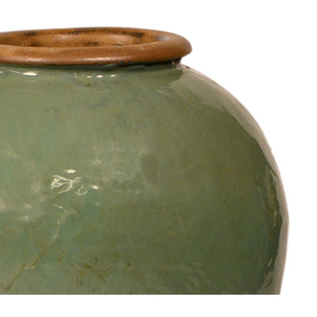 Green Ceramic Urn Planter Chairish
