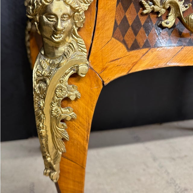 Antique French Marquetry Desk, 1900 For Sale - Image 15 of 18