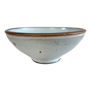 Signed Mid 20th Century Studio Ceramic Organic Modern Bowl