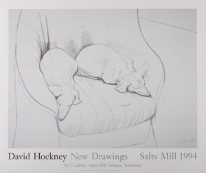 Stanley and Boodge Poster after David Hockney