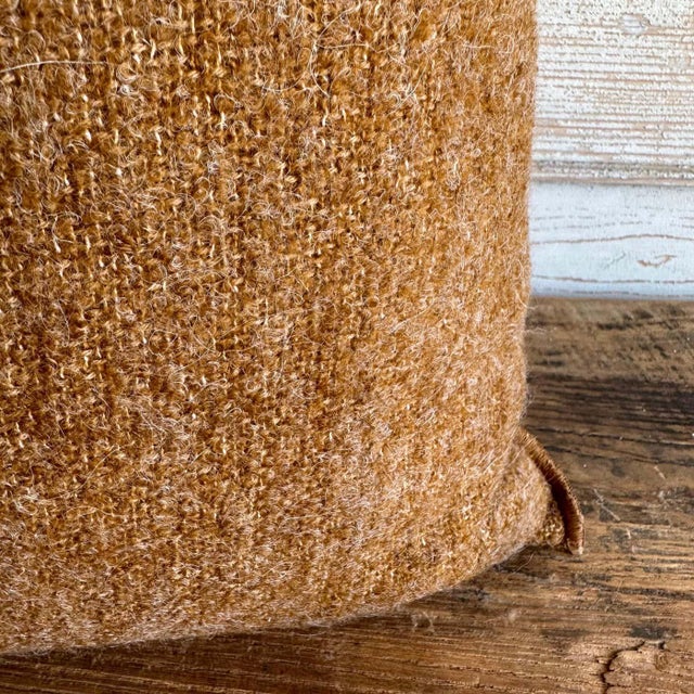 Bouclette French Wool Accent Pillow With Down Feather Insert For Sale In Los Angeles - Image 6 of 6