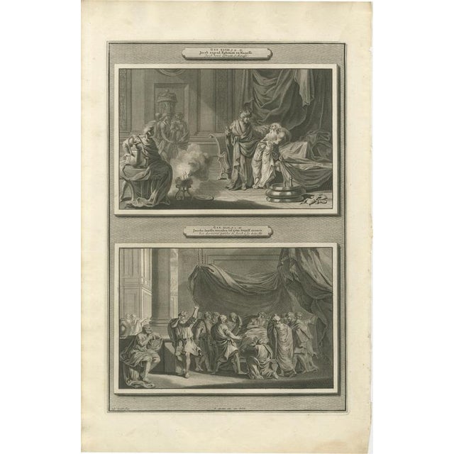 Paper Pieter Mortier, Genesis & Exodus Scenes, 1700, Copper Engraving, Set of 6 For Sale - Image 7 of 10