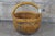 Antique Chinese Bentwood Woven Willow Rice Harvest Gathering Basket 21" For Sale - Image 10 of 10
