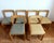 Scandinavian Chairs in Elm and Fabric, 1960s, Set of 6 For Sale - Image 3 of 15
