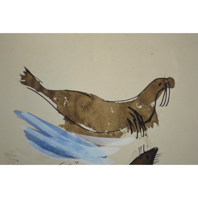 Modern 1950s Original Konrad Cramer - Woodstock School -Painting Signed For Sale - Image 3 of 6