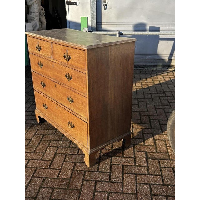 Georgian Light Oak Chest of Drawers For Sale - Image 6 of 13