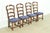Century Furniture Century Furniture French Country Carved Solid Oak Ladder Back Dining Chairs, Set of Four For Sale - Image 4 of 12