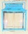 Turquoise One of a Kind Hand-Painted Turquoise Hanging Lantern Steel & Solid Brass For Sale - Image 8 of 18