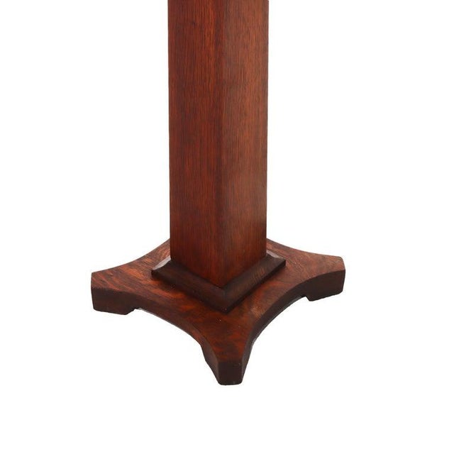 Wood Antique Stickley School Arts & Crafts Mission Oak Plant Stand C1920 For Sale - Image 7 of 13