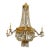 19th C. French Empire Bronze and Crystal Basket Chandelier For Sale