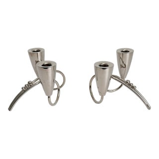 1940s Mexican Modernist Style Candlesticks - A Pair For Sale