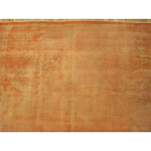 Late 19th Century Large Gallery Size Worn Antique Turkish Oushak Rug no. 10969 For Sale - Image 5 of 5