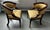 1950s Antique Pair of Art Nouveau Egyptian Revival Carved Wood and Gilt Statement Chairs For Sale - Image 5 of 10