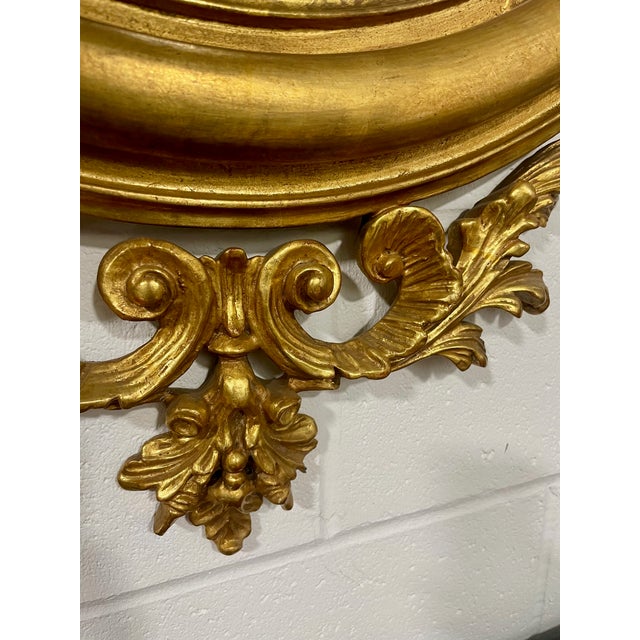 American Reproduction Federal Style Gold Leaf Mirror With Eagle For Sale - Image 3 of 7