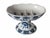 American Vintage Blue Onion Porcelain Pedestal Soap Dish Holder For Sale - Image 3 of 13